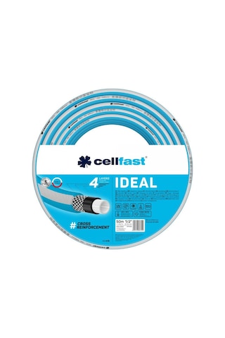 Cellfast Ideal 4 Katmanlı Bahçe Sulama Hortumu 1/2" 50 M