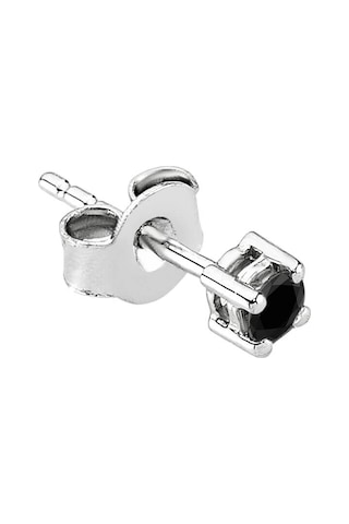 Sirius Pırlanta 0.12 Karat Siyah Tektaş Erkek Küpesi  0815E0040