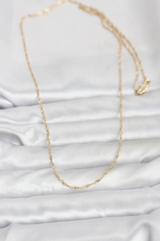 Cm 14k Gold Renk Burgu Model 60 Cm Kadın Kolye Çok Renkli 69243856