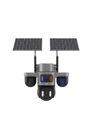 Çift Solar Panelli 4g Kablosuz Ip Güvenlik Kamerası 9mp Ve Hareke