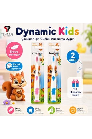 Dynamic Kids Ekstra Soft Çocuk Diş Fırçası 2 Adet