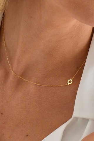 Minamis Silver 925 Ayar Gümüş O Harfi Kadın Köprücük Kolye-2307