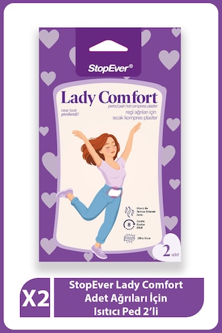 Lady Comfort Regl Ağrılarına Karş Isıtıcı Ped 2 Li Paket 2 X 2