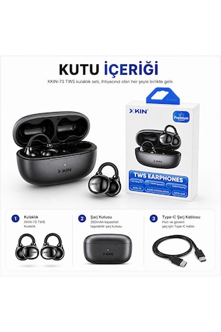 Kın-tws84 Open-ear True Wireless Bluetooth Kulaklık