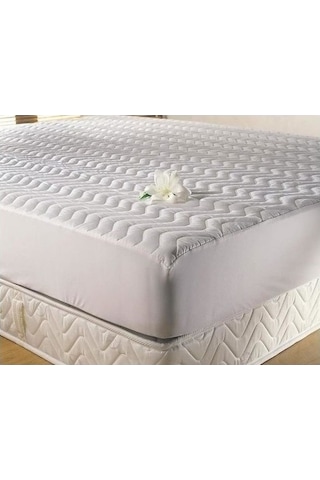 Özdilek Kapitoneli Fitted Pamuklu Battal Çift Kişilik Alez 180x200+30 Beyaz
