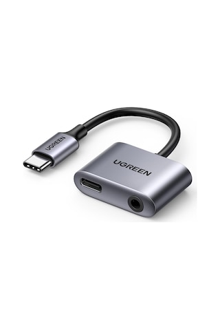 Ugreen Usb-c 3.5mm Kulaklık Jakı Ses Adaptörü Ve Şarj Cihazı Dac Tip C - Aux Kulaklık Ayırıcı, 60164 -