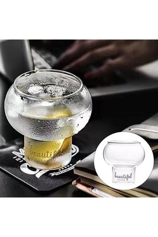 Homyl Şeffaf Kokteyl Cam Kahve Çay Bira Suyu Yoğurt Süt 300ml Temizlemek