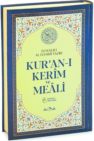Kuranı Kerim Türkçe Mealli Orta Boy Lacivert - Qr Kodlu, Sesli Dinleme