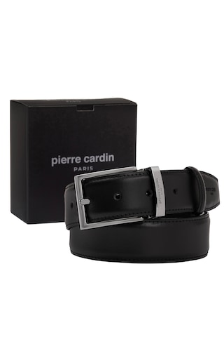 Pierre Cardin Deri Erkek Kemer 3,5 Cm Pc-2209 Siyah