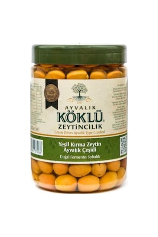 Ayvalık Köklü Zeytincilik Kırma Yeşil Zeytin Pet 1000 ML