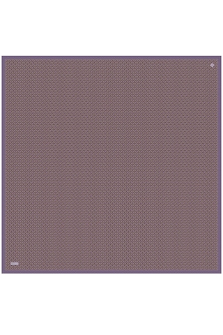 Belli Twill İpek Eşarp 4317-34 Kahverengi, Mor Kahverengi - Mor