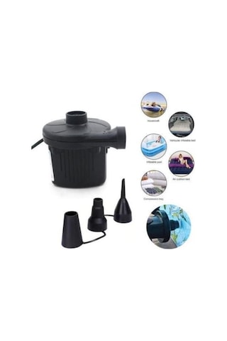 Elektrikli Hava Pompası Şişme Yatak Havuz Vakumlu Poşet Pompası(ARAÇ ÇAKMAKLIK GİRİŞİNDE ÇALIŞIR)888