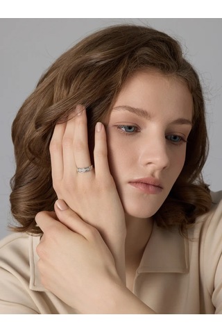 Lepta 925 Ayar Gümüş "spasi İ Sokhrani" Fiyonit Taşlı Yüzük 192129482 Gri