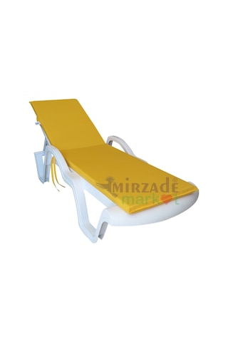 Mirzademarket Şezlong Minderi Standart Su Geçirmez Malzeme-Sarı