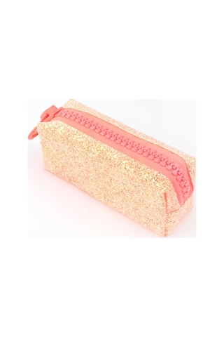 Unicus Big Zip Swarovski Taşlı Pastel Neon Kalem Kutu Uncs-955 Çok Renkli