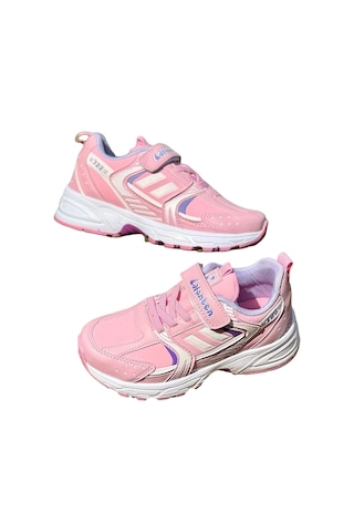 Lafonten 722 Filet Cırtlı Numara 34 Kız Çocuk Sneaker Ayakkabı Pembe - Lila