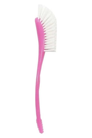 Flybuy 2 Adet Naylon Bebek Şişe Fırçası, Temizleyici Çocuk Şişe Fırçası, 45x250 Mm, Mavi/pembe