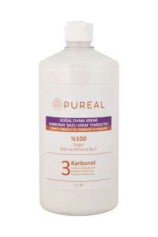 Pureal Doğal Ovma Kremi & Karbonat Bazlı Temizleyici 1 L Tekli