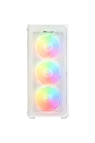 Rampage Helıos Mesh 650w 80+ Bronze Tempered Glass Rgb Beyaz Atx Gaming Kasa
