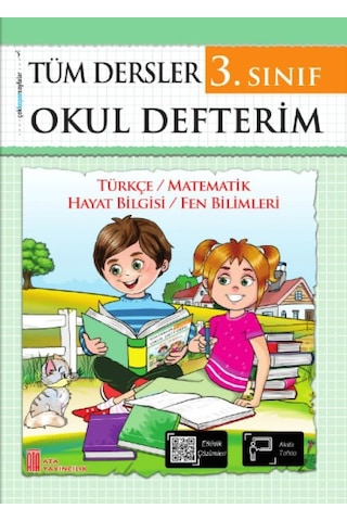 3.sınıf Okul Defterim + Smiling Practice Book Boya Seti Hediyeli
