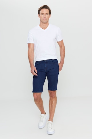 Ac&Co / Altınyıldız Classics Erkek K.Lacı Slim Fit Dar Kesim Pamuklu Esnek Denim Şort
