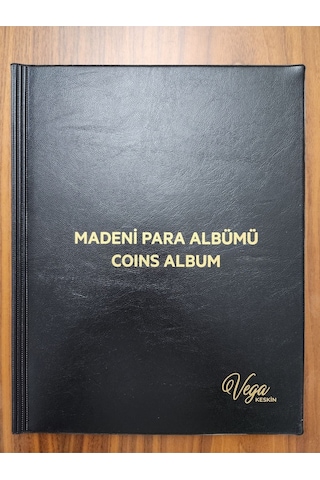 200 Adet Kapama Konan Yerli Madeni Para Albümü Koleksiyon Siyah Renk