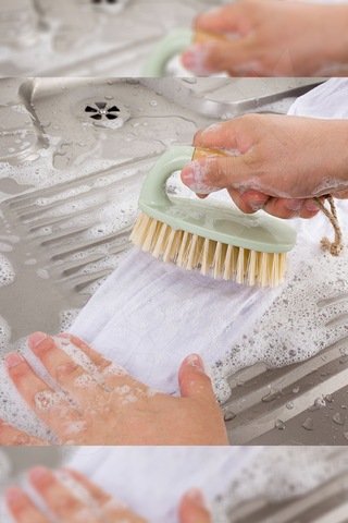 Bambu Yer Fırçası - Halı Yer Zemin Fayans Derz Fırçası Dekoratif