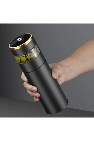 Bardak Akıllı 304 Paslanmaz Çelik Vakum Bardak Sıcaklık Led Diğer Siyah