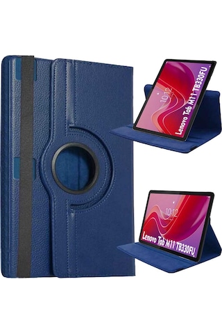Lenovo Tab M11 Tb330fu Uyumlu Döner Standlı Tablet Kılıfı Dönerli Kılıf