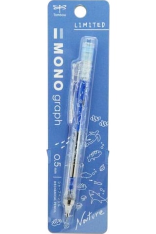 Tombow Mono Graph Nature Collection 0.5mm Mekanik Kurşun Kalem Ocean / Dpbxc-142a Mavi