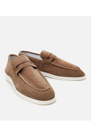 Hotiç Erkek Süet Deri Vizon Yumuşak Dokulu Loafer 02ayh305140a450 Vizon