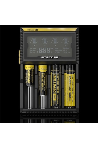 Nitecore D4 Pil Dolum Kiti (Digicharger)