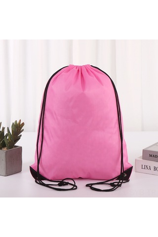 Symbee Pembe Nylon Sırt Çantası, Su Geçirmez Depolama Çantası, Logo Özelleştirilebilir, Günlük Kullanım İçin Kolay Kullanıma Uygun Pembe