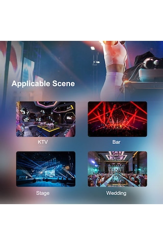 Kosona 24 Led Renkli Minik Stroboskop Işığı - Ktv/bar Sahne Işıması, 220v Avrupa Standartı Yeşil