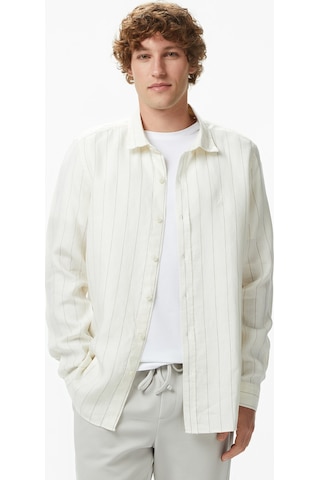 Nautica Erkek Krem Regular Fit Çizgili Gömlekçizgiliw65421t