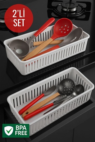 2'li Çekmece İçi Kaşıklık Sepet Organizer Diğer
