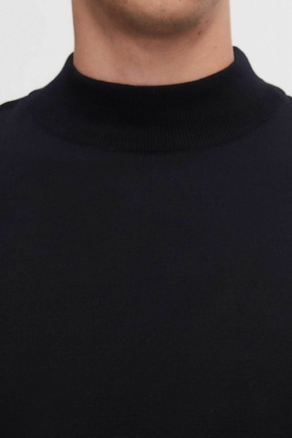 D's Damat Regular Fit Lacivert Pamuk Karışımlı Yarım Balıkçı Triko Kazak Lacivert