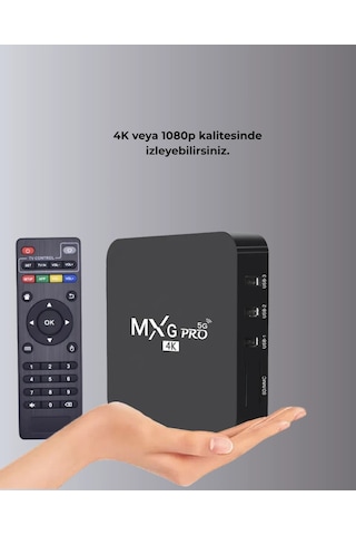 4k Android Tv Box 2gb Ram 16gb Rom, Hızlı Wi-fi Bağlantılı Akıllı Medya Kutusu