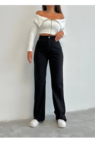 Zdnjeans Yeni Sezon Siyah Bol Kesim Kot Pantolon Lacivert