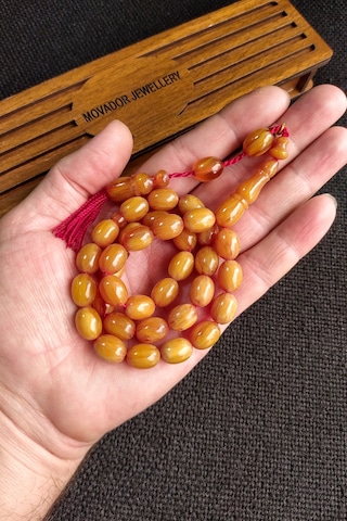 9 x 12 MM Mişmişi Sandaloz Baga Tesbih, Yeni Döküm Miskevi Baga, Katalin Kanayan Baga Tesbih