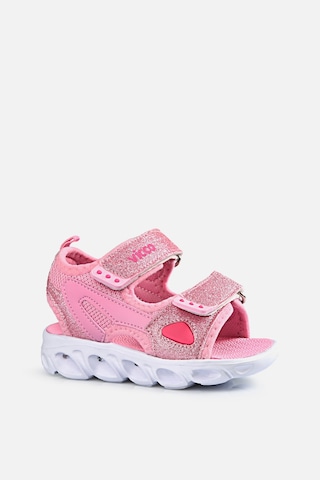 Vicco Roy Işıklı Kız Bebek Pembe Sandalet Pembe