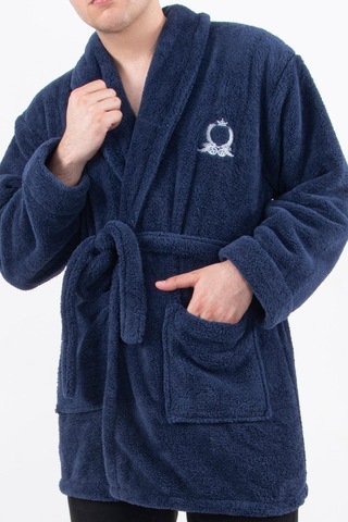 Rob Wellsoft Peluş Erkek Sabahlık Polar Robdeşambr Bornoz 001