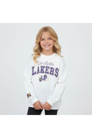 Seabubbles Lakers Çocuk Sweatshirt St09535 BEYAZ
