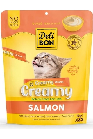 Delibon Creamy Ödül Maması Somonlu 15gr 32li Paket