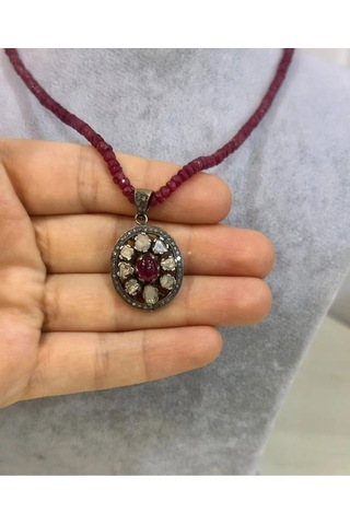 Yakut Elmas Kolye 176