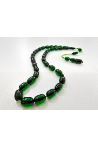 Han Faturan Hasan Ayhan Kehribar Tesbih 8,5 X 12 Mm Kapsül Kesim