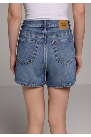Colin's Colins Mom Fit Yüksel Bel Düz Kadın Mid İndigo Denim Jean Şort Cl1081451 Q1.v1 Dn45060
