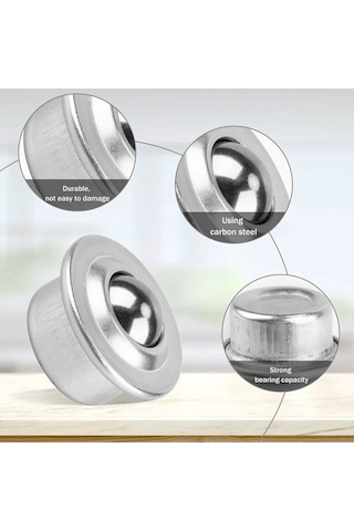 Flybuy 10 Adet Naylon Bilyalı Teker, Evrensel Mobilya Taşıyıcı, Galvaniz Demir İle Dayanıklı, Şanzımanlı, Pratik Mobilya Transfer Tekerleri -