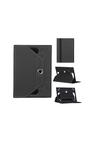 Vestel V Tab Z1 A Tablet Kılıfı Siyah Kapaklı Ve Askılı Standlı Kapak