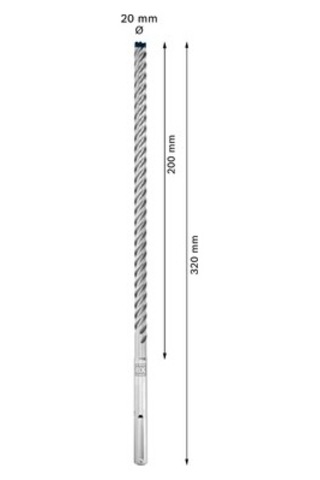 Kırıcı Delici Delme Ucu 18 X 400 X 540 Mm Uzun Süreli Kullanım